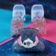 Conjunto de clips de cabelo Stitch em azul e rosa