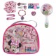 Conjunto de beleza rosa Minnie com acessórios para meninas