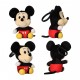 Porte-clés Clip de Sac Mickey Mouse noir en polyester