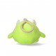 Chaveiro monstro verde com clipe de bolsa