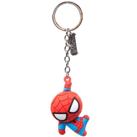 Porte-clés Spiderman 3D en caoutchouc Marvel