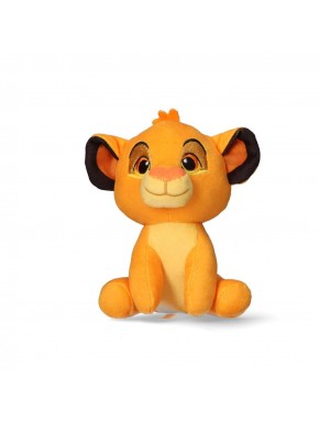 Chaveiro de pelúcia Simba O Rei Leão cor laranja