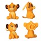 Porte-clés peluche Simba Le Roi Lion couleur orange
