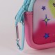 Lunettes de soleil et étui Stitch Disney, tons rose et bleu, design amusant