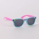 Lunettes de soleil et étui Stitch Disney, tons rose et bleu, design amusant
