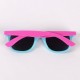 Lunettes de soleil et étui Stitch Disney, tons rose et bleu, design amusant