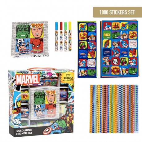 Pacote de adesivos Marvel super-heróis