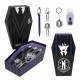 Conjunto de papelaria Wednesday, toque misterioso