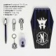 Conjunto de papelaria Wednesday, toque misterioso