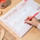 Planejador de refeições magnético Pusheen com design de sushi