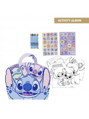 Album de coloriage Stitch avec crayons et autocollants