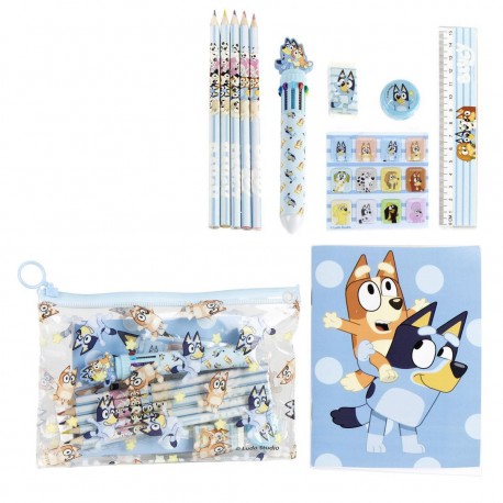 Set de Papelería Escolar Bluey con Estuche y Útiles