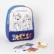 Sac à dos bleu Paw Patrol avec kit de loisirs créatifs