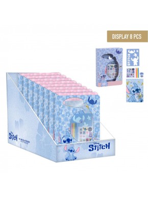 Conjunto de cadernos multicoloridos Stitch Disney