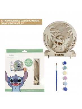 Kit de bricolage en bois à colorier Stitch