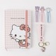 Set de papelería Hello Kitty con cuaderno y clips