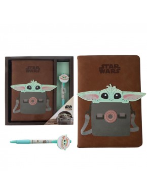 Set de papelaria The Mandalorian com Grogu