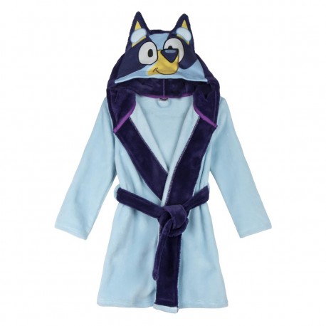 Roupão azul Bluey licenciado oficialmente