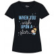 T-Shirt Girl Disney Pinocchio When You Wish