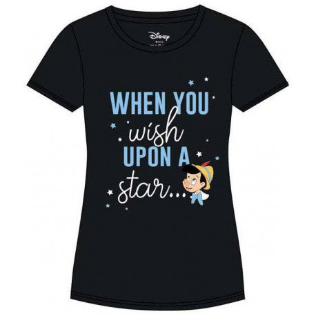 Camiseta Chica Disney Pinocho When You Wish