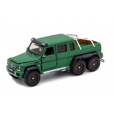 Modelo a escala 1/64 Mercedes Benz G63 AMG 6x6 verde