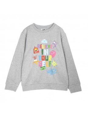 Sweat-shirt gris Pixar enfant avec design Believe In Yourself