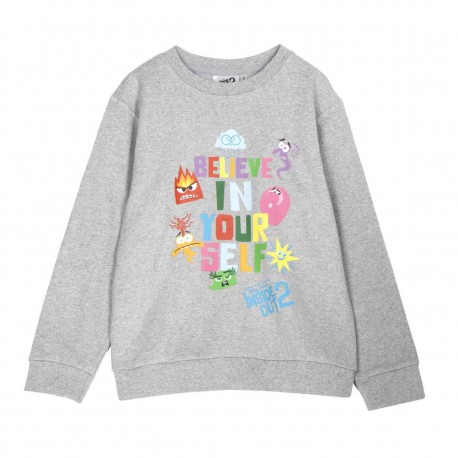 Moletom cinza infantil Pixar com design Believe In Yourself