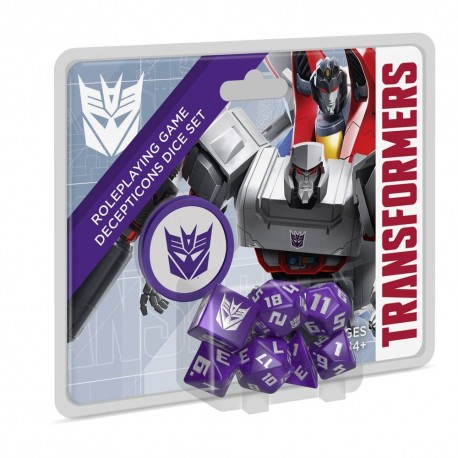 Jeu de dés Decepticon Transformers 8 pièces