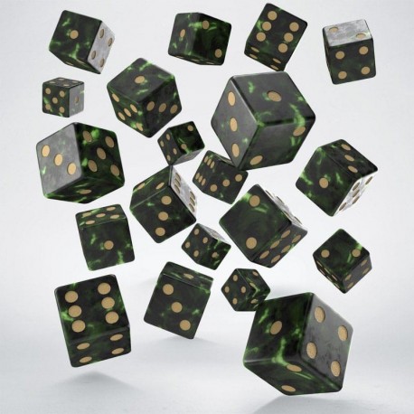 Pacote de dados verde de 20 peças Q Workshop