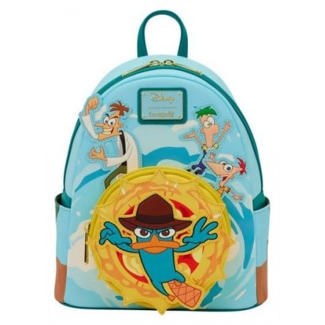 Mini mochila azul Phineas & Ferb con Perry de Loungefly