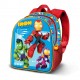 Mochila azul 3D do Homem de Ferro para pré-escolar