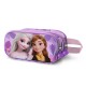 Trousse 3D Disney Frozen 2 violette avec Elsa et Anna