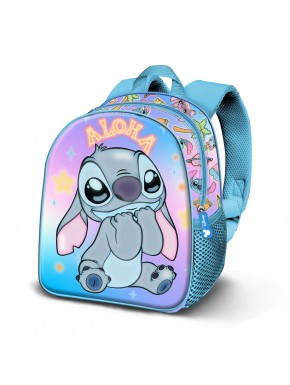 Mochila azul Disney Lilo y Stitch con diseño de Stitch