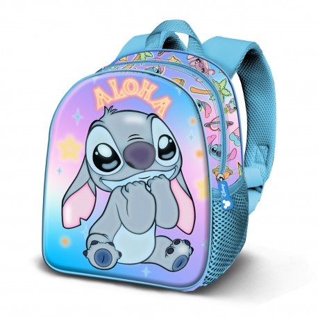 Sac à dos bleu Disney Lilo & Stitch avec design de Stitch