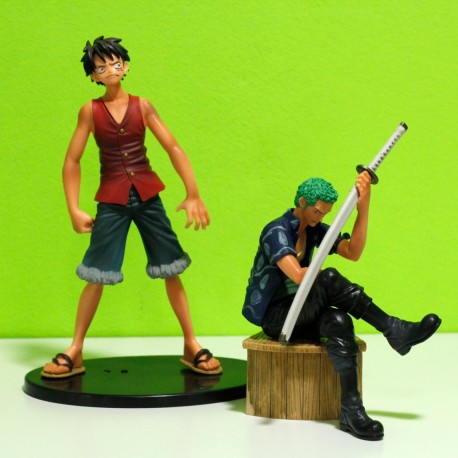 Figuras One Piece Luffy y Zoro 18cm