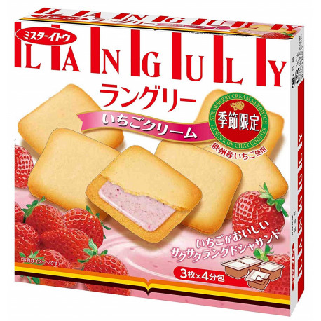 ITOBISCUITS Galletas en forma de Sándwich de Crema de Fresa