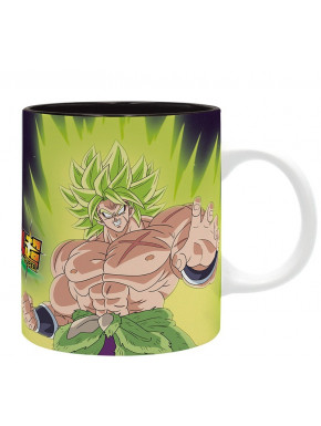 Taza de Dragon Ball con Broly, Goku y Vegeta