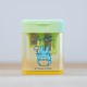 Apontador verde e amarelo de Totoro em blister