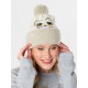 Bonnet Harry Potter Hedwig avec yeux de chouette