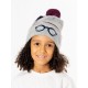Bonnet gris Harry Potter avec lunettes et éclair