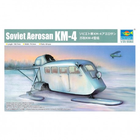 Maquette Soviet Aerosan KM-4 échelle 1/35 Trumpeter