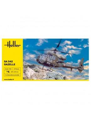 Maquette d'hélicoptère SA 342 Gazelle 1/48 par Heller