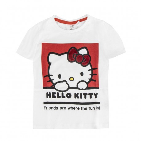 Camiseta infantil corta de Hello Kitty