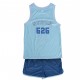Ensemble sport de Stitch pour enfants, maillot et short.