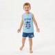 Ensemble sport de Stitch pour enfants, maillot et short.
