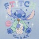 Pijama longo infantil azul do Stitch