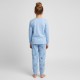 Pijama longo infantil azul do Stitch