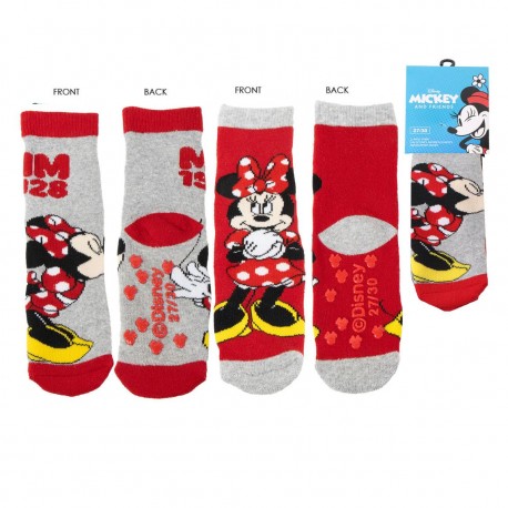 Chaussettes antidérapantes Minnie Mouse enfants Disney