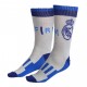 Chaussettes grises et bleues Real Madrid avec blason