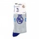 Meias cinzentas e azuis do Real Madrid com emblema